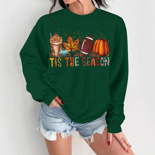 Women's sweatshirt with autumn motif and relaxed fit Stilla