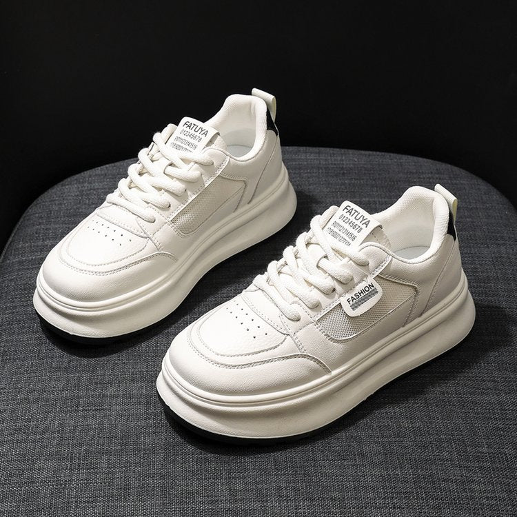 Dame sporty sneakers med tyk komfort-plateau og åndbart overmateriale Stilla