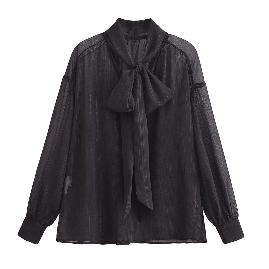 Femme Elegante Sløjfeblus Stilla