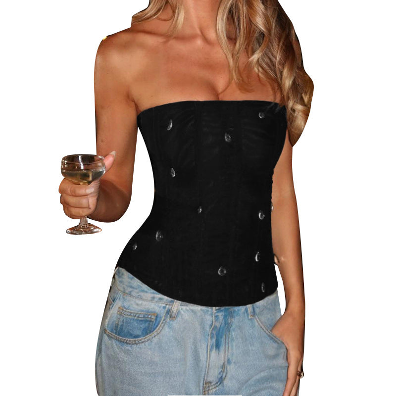 Damer Højkvalitets Bustier-Overtøj med elegant snit Skovae