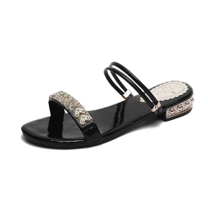 Dame Glamourøse Sandaler med glitrende accenter og elegant remdesign Stilla