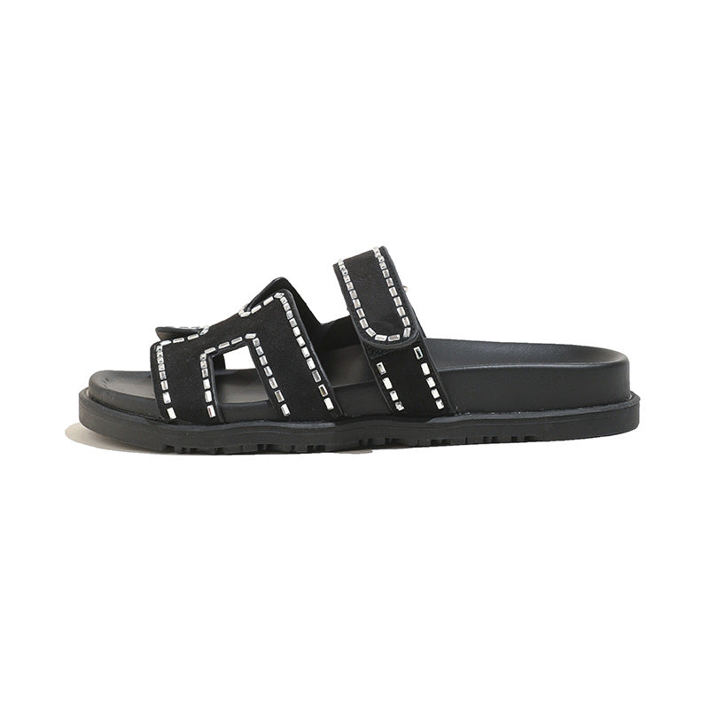 Dame Stilige Relax-Sandaler med fashionable synligt design Stilla