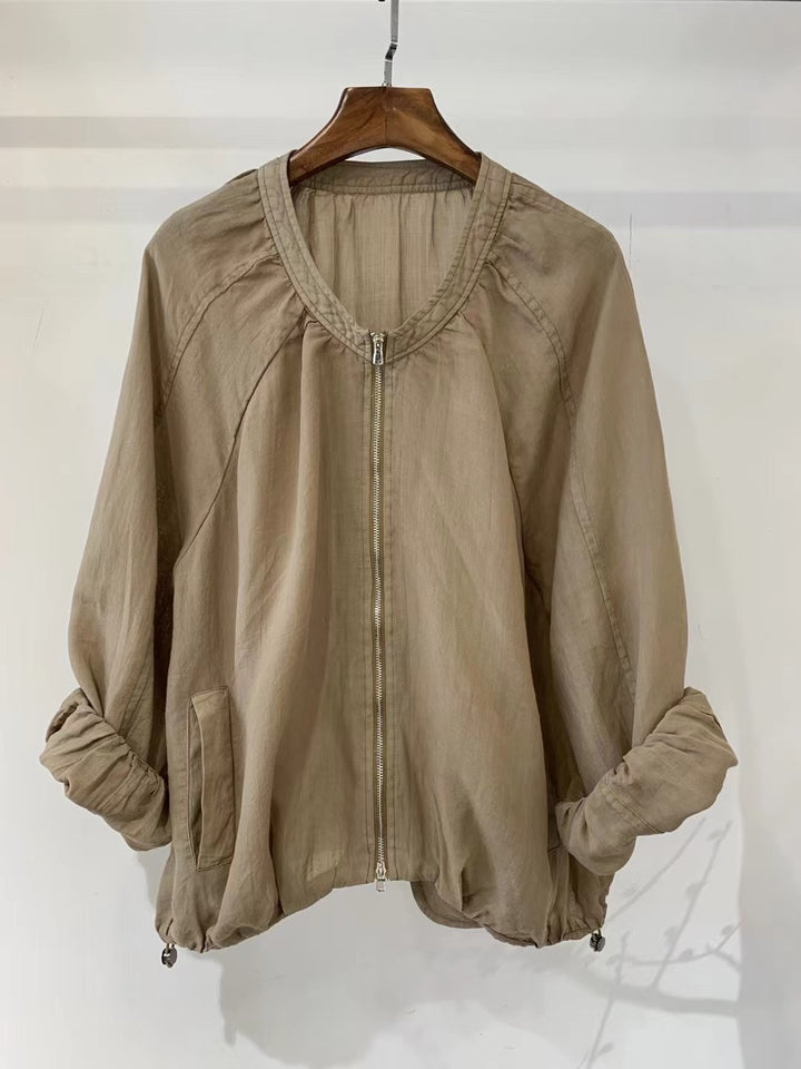 Damer Relaxed Fit Let Zip Jakke Stilla
