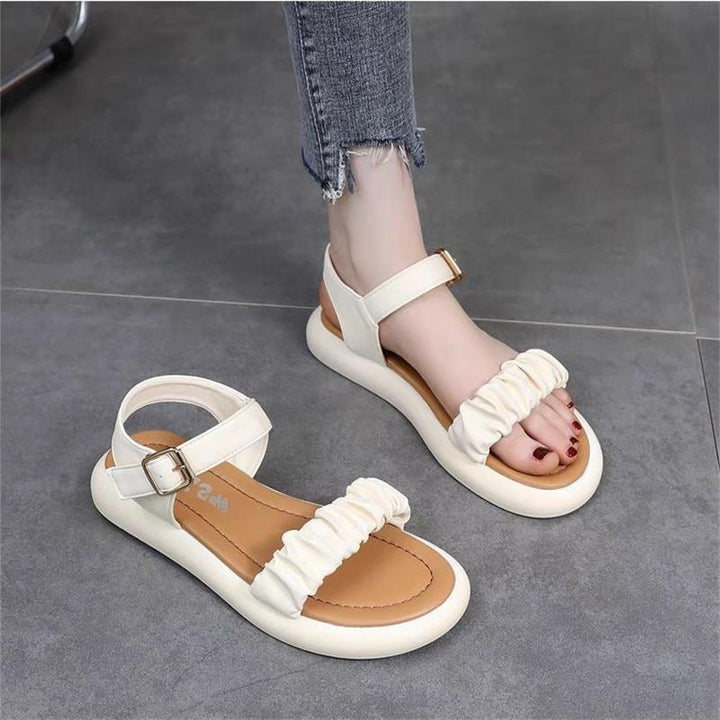 Dame Casual Sandaler med modevolde ruffle design og komfortabel fodseng Stilla