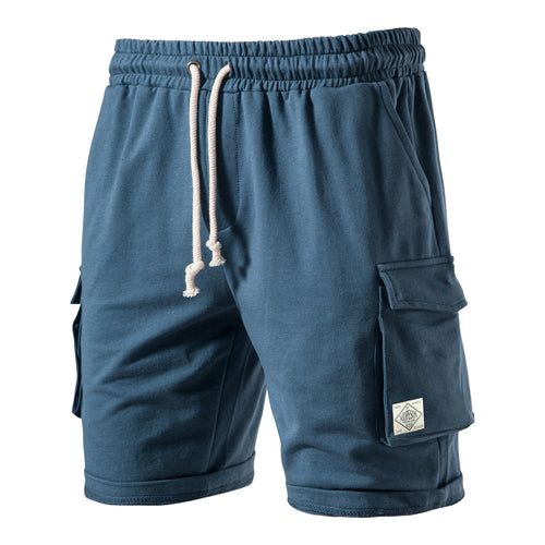 Herrer Cargo-shorts med praktiske lommer og elastisk bund Stilla