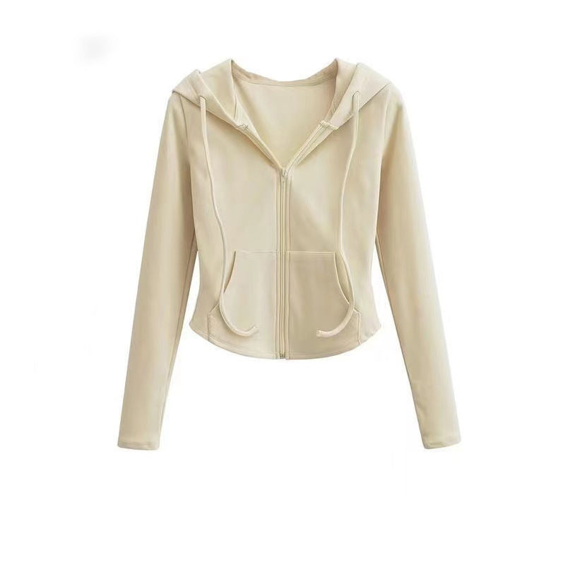 Dame sporty hoodie med lynlås og komfortabel pasform Stilla