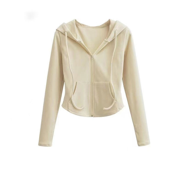 Dame sporty hoodie med lynlås og komfortabel pasform Stilla
