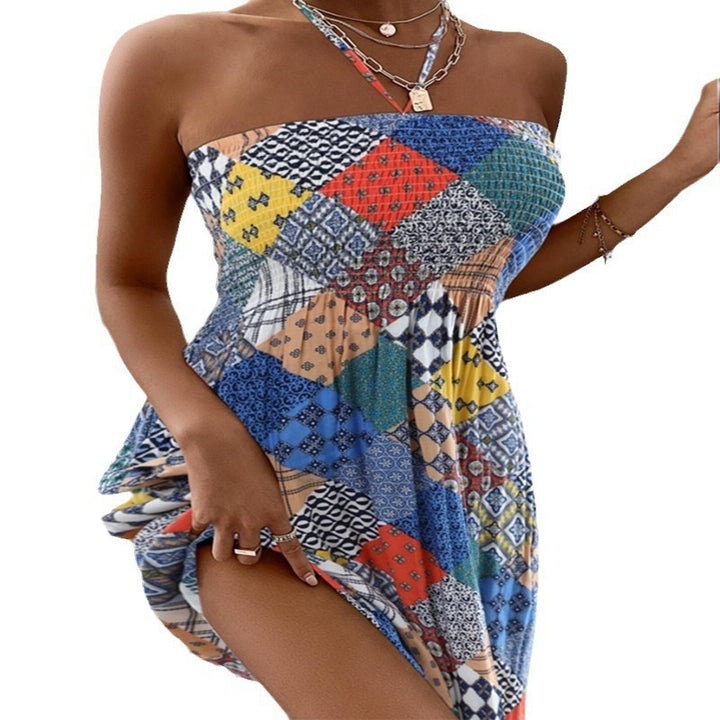 Dame Offshoulder Rynket Mini Kjole Stilla