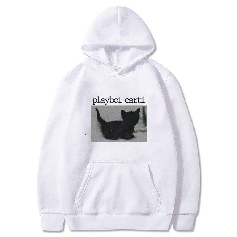 Kvinders hætte sweatshirt med unik kunstnerisk tryk Skovae