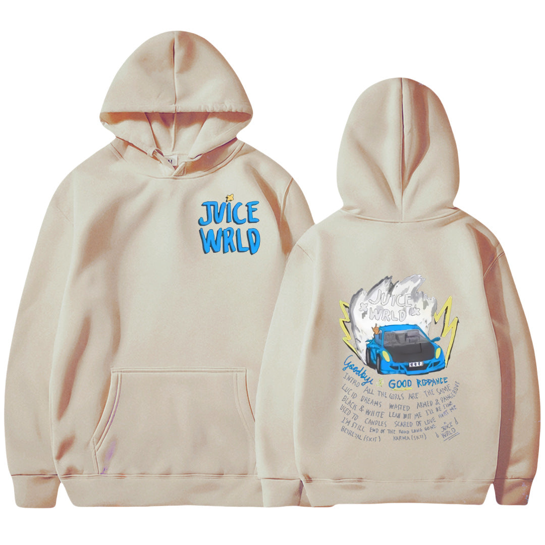 Kvinders hoodie med livligt graffiti-design og behagelig pasform Skovae