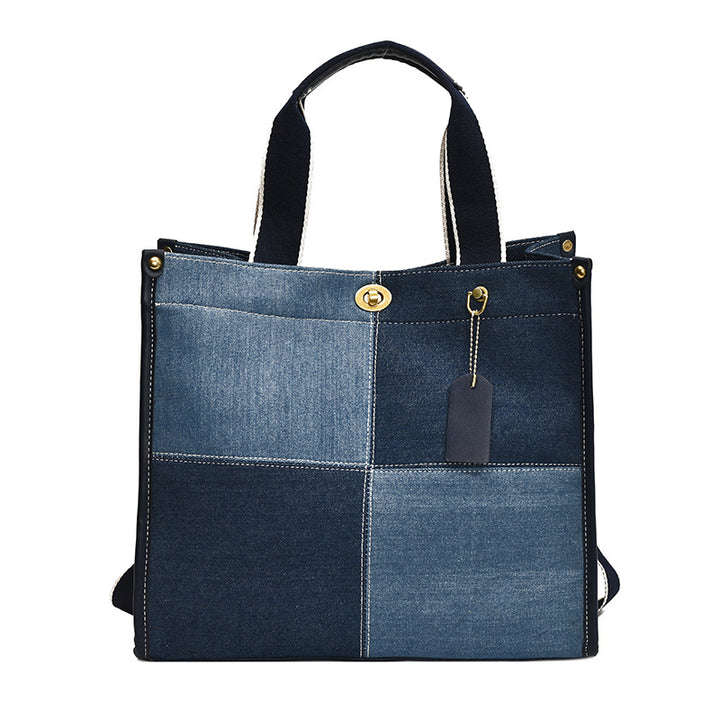 Femme nutidig patchwork skuldertaske Stilla
