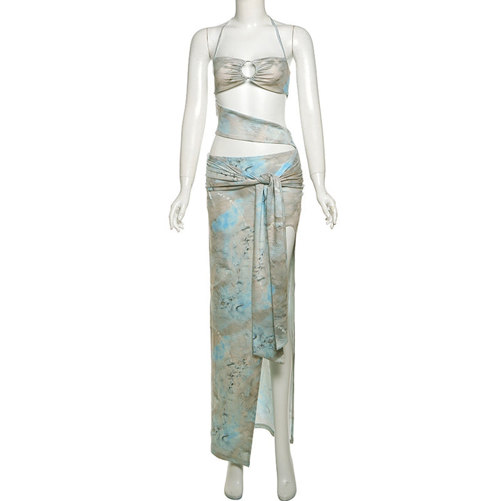 Damer smart bandeau-top med maxiskirt Skovae
