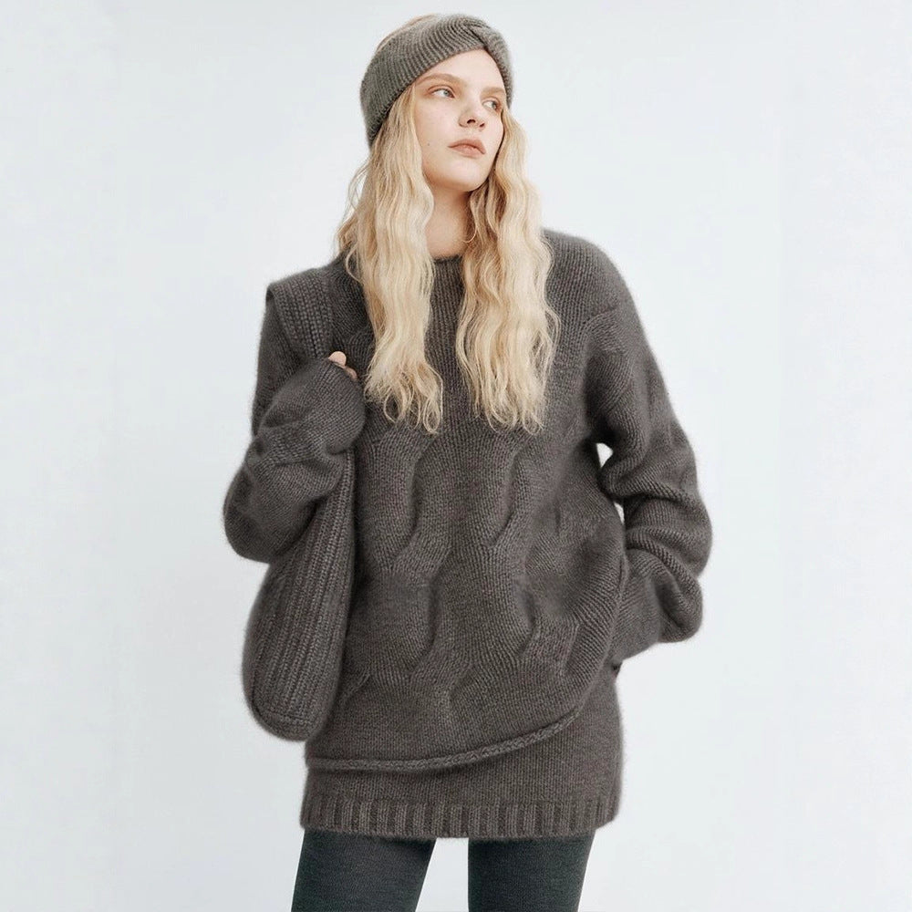 Kvindernes hyggelige oversized sweater lavet af Mohair Stilla