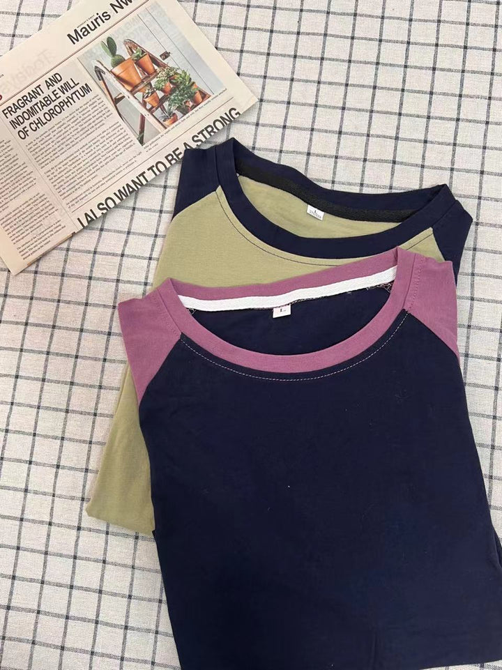 Dame Casual Raglan Ærme-T-shirt Stilla