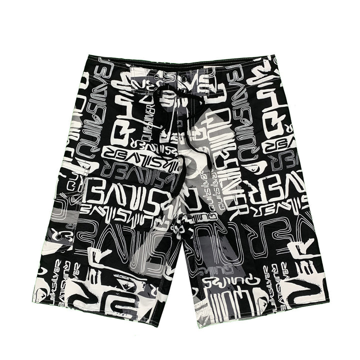 Herrer badshorts med moderigtigt grafikdesign og elastisk bund Stilla