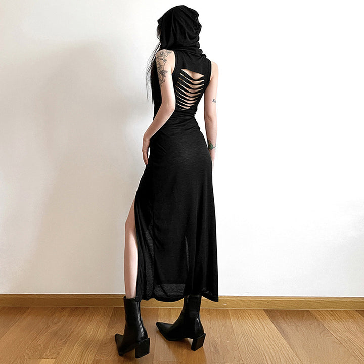 Femme High-Slit Maxi Kjole Stilla