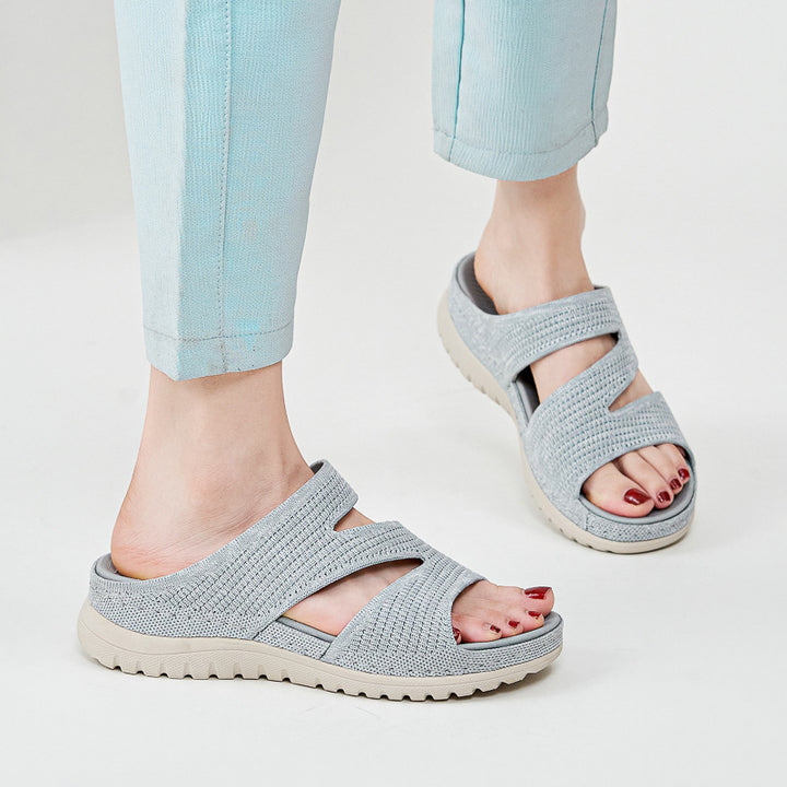 Dame Komfort-sandaler med åndbart overmateriale og fleksibel sål Stilla