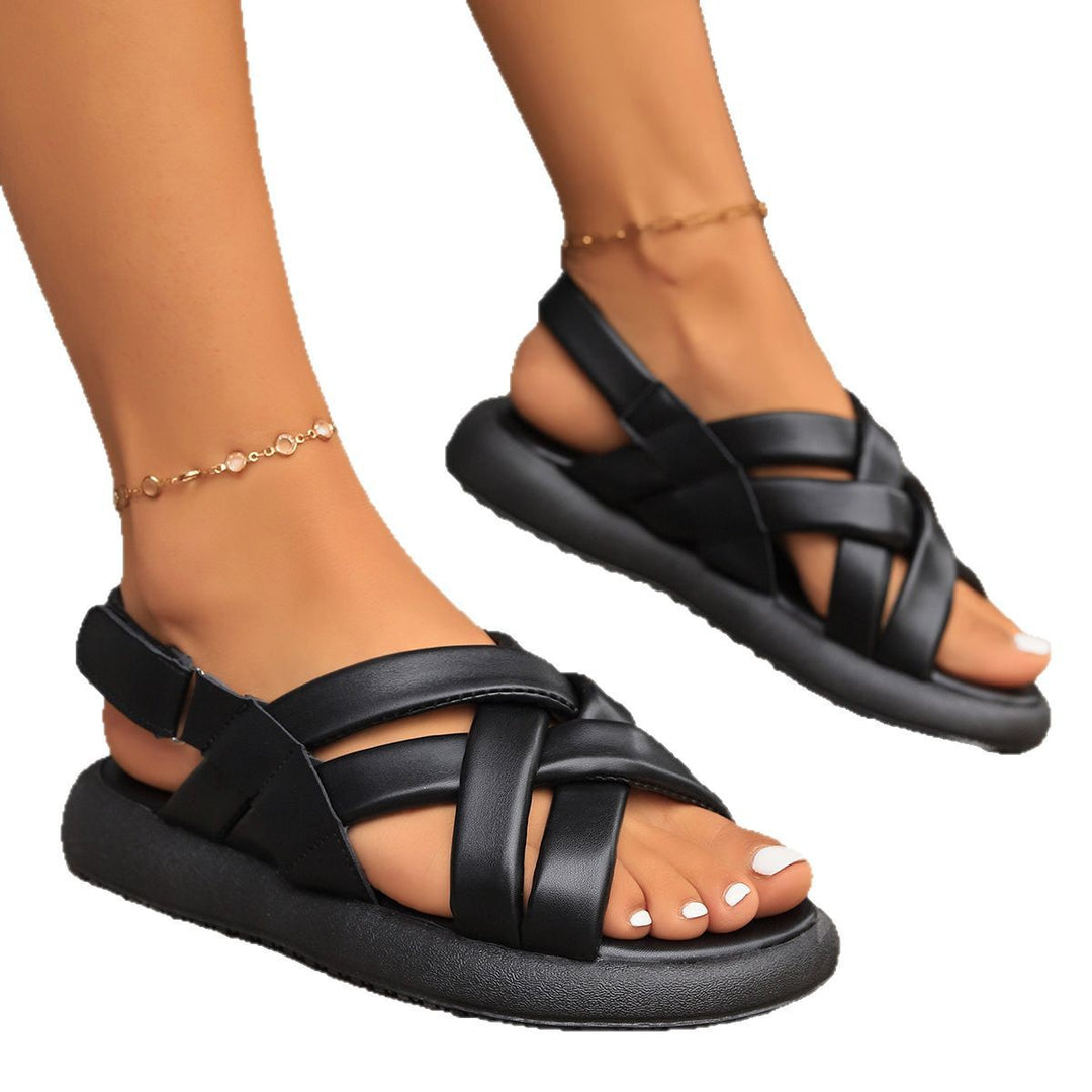 Dame sandaler med raffineret krydsbånd-design og komfortabel sål Stilla