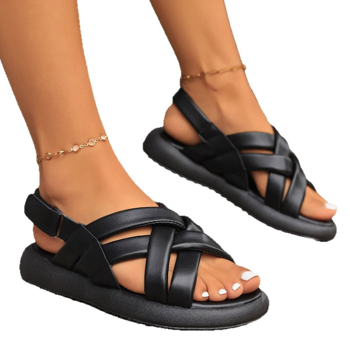 Dame sandaler med raffineret krydsbånd-design og komfortabel sål Stilla