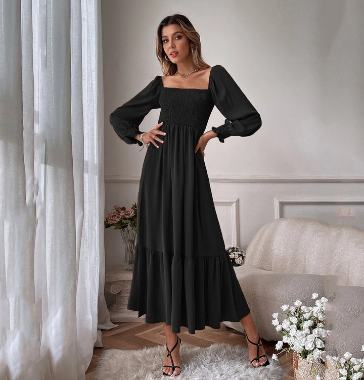Stilla | Ruffles taske Slim Fit Elegant pendlerkjole