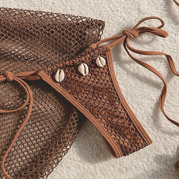 Damer Mesh Bikini Sæt Stilla