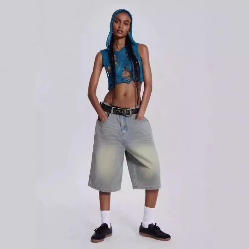 Dame Bred Denim Culotte Stilla