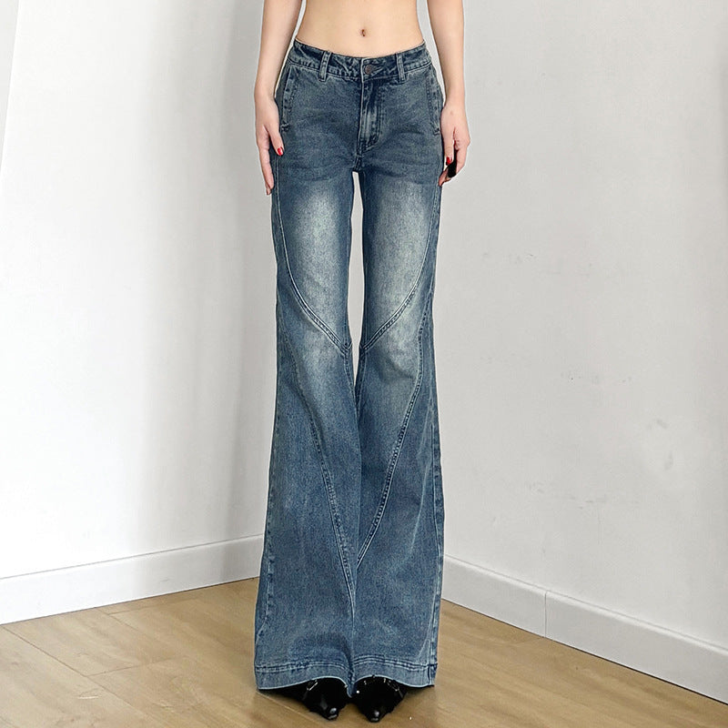 Dame flared jeans i individuel vintage-look med skandinavisk flair Skovae