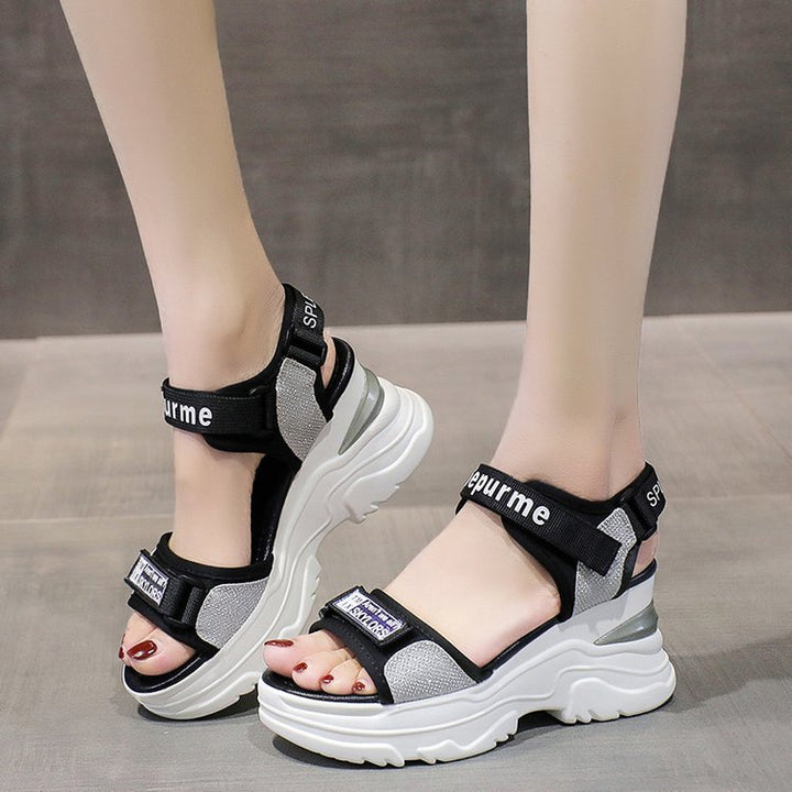 Dame Sporty Sandaler med glitrende Remdesign Stilla