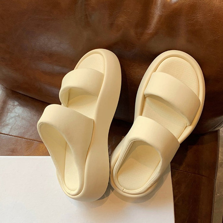 Femme Polstrede Slide Sandaler med Justerbare Remme Stilla