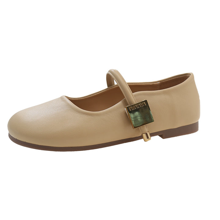 Dame Ballerinas med moderne rem og elegant lukning Stilla