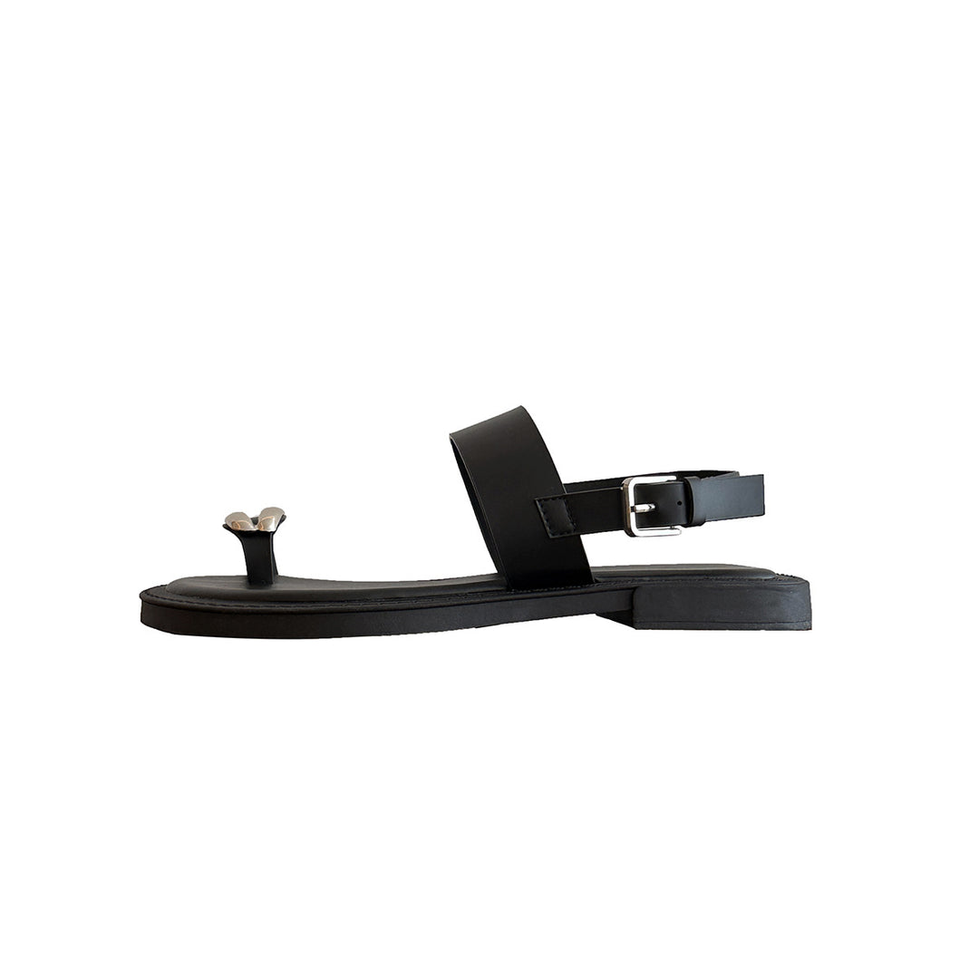 Dame Chic Slingback Sandaler med dekorativ hardware Stilla