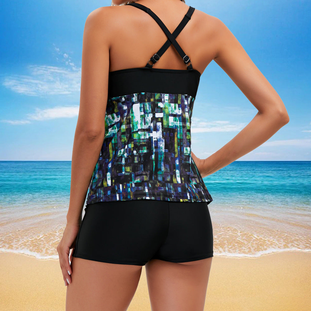 Dame Sporttankini med moderne snit og praktiske shorts Stilla