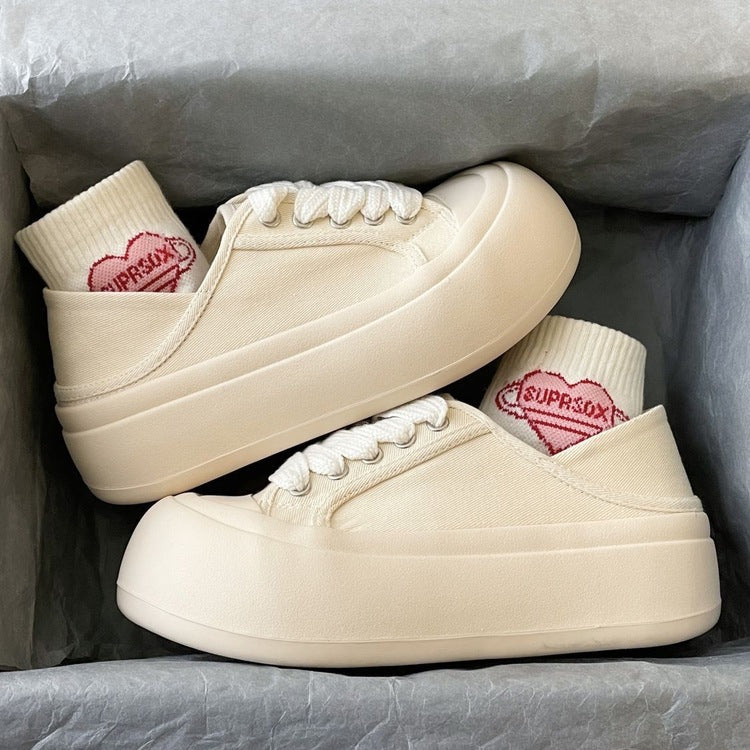 Dame platform sneakers med elastisk snøring og trendy design Stilla