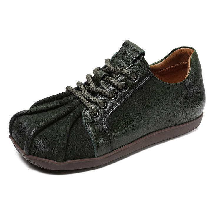 Herrer Fritid Læder Sneakers med unikt Foldsdesign Stilla