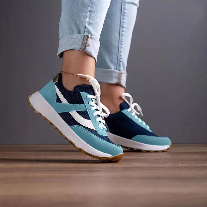 Dame Sporty løbesneakers med åndbar mesh-overflade og polstret sål Stilla