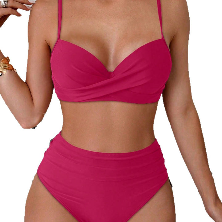 Dame bikini-sæt med polstret top og dekorativ stjerne-detail Skovae