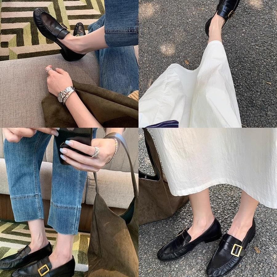 Dame Wildleder Slippers med dekorativt spænde-detalje Stilla