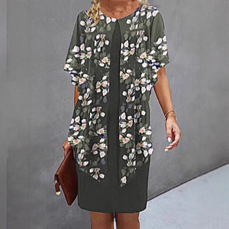 Dame Strandkjole med blomstertop Stilla