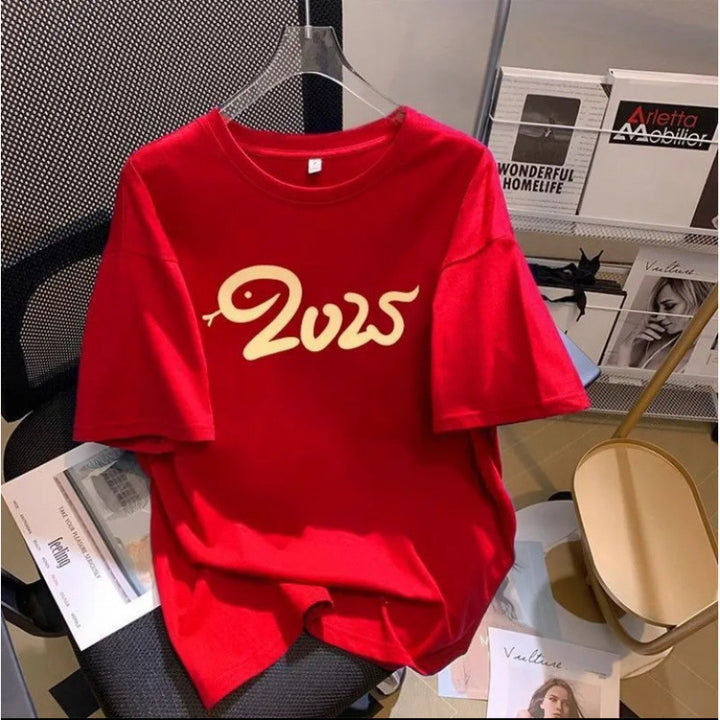 Dame T-shirt med moderne grafiktryk og afslappet pasform Stilla
