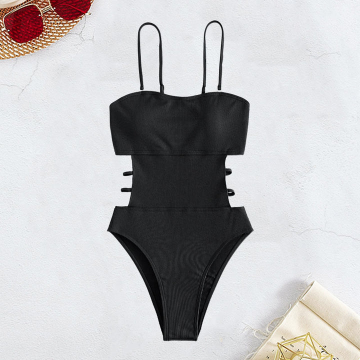Dame En-delt Badeanstalt med trendy Cut-Out-design og justerbare stropper Stilla