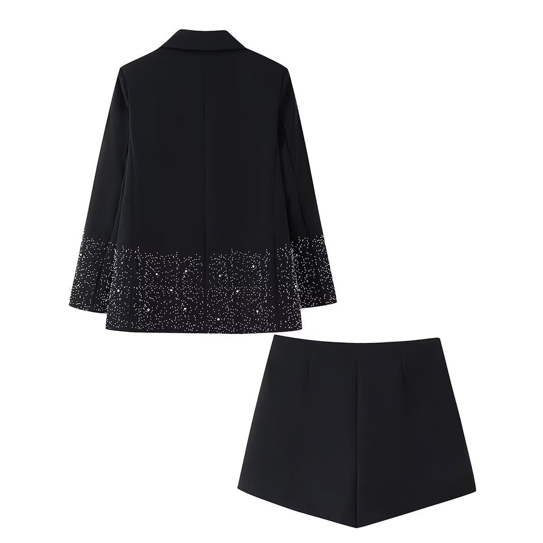 Femme Elegant Pyntet Blazer Stilla