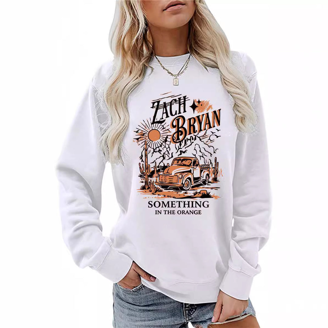Kvinders sweatshirt med inspirerende vintage lastbil design Stilla