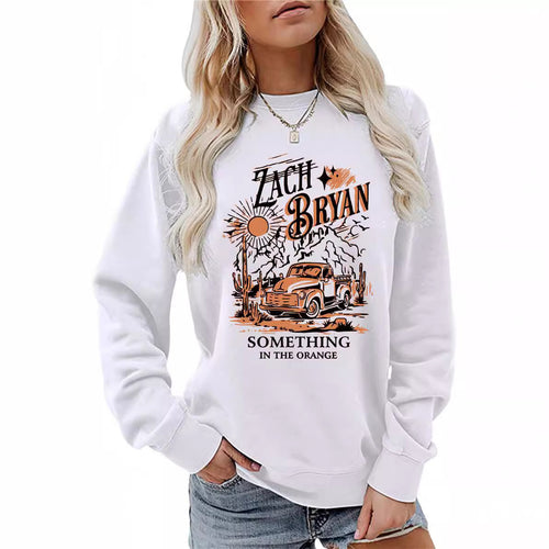 Kvinders sweatshirt med inspirerende vintage lastbil design Stilla