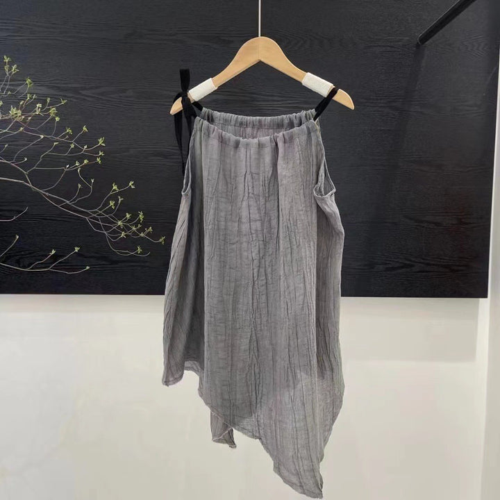 Dame Elegant Asymmetrisk Maxi-Nederdel Stilla