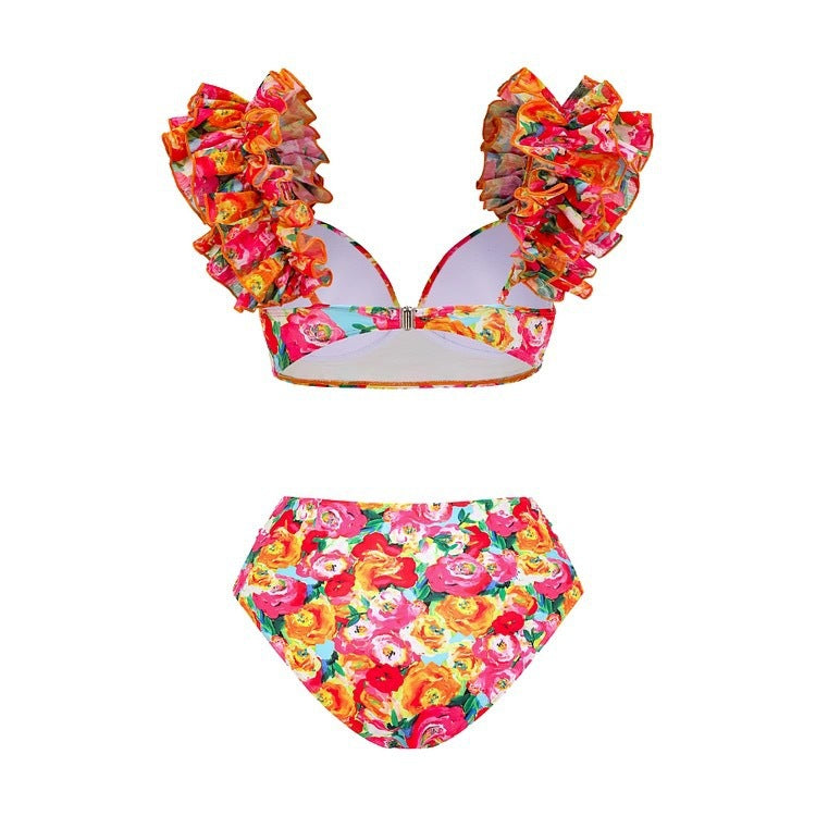 Dame bikini-sæt med elegant indpakningsskørt og feminine accenter Stilla