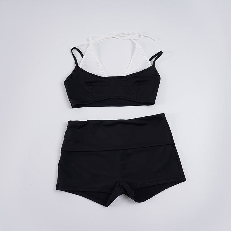 Dame Sporty Bikini-sæt med høj talje og moderigtigt design Skovae