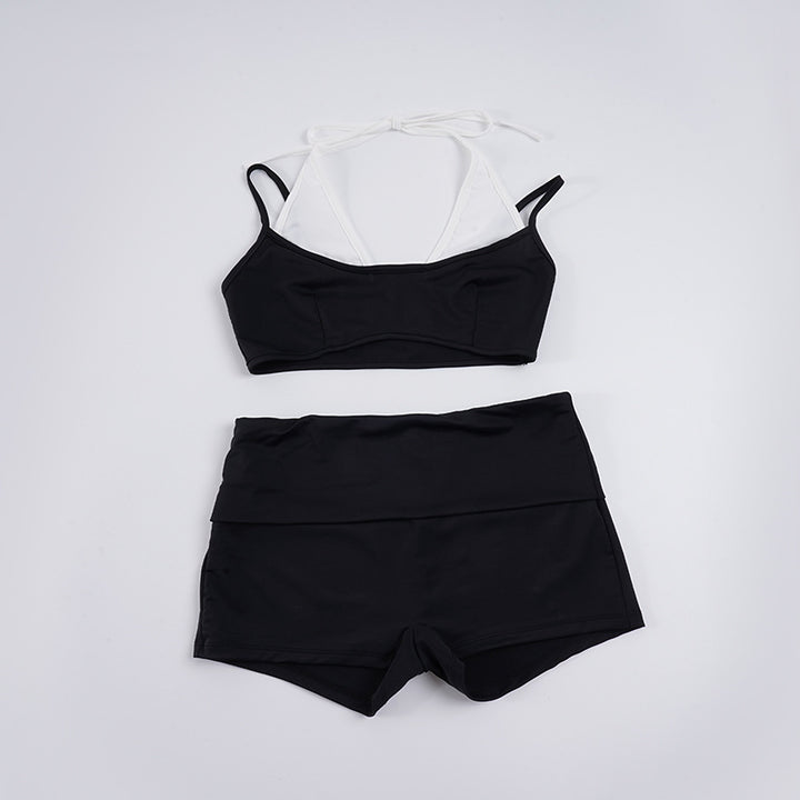 Dame Sporty Bikini-sæt med høj talje og moderigtigt design Skovae