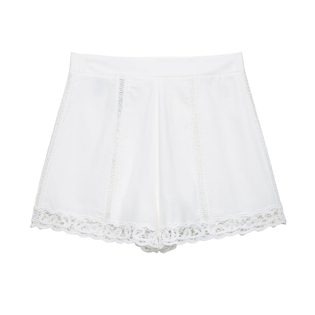 Femme Spidsbesatte Højtaljede Shorts Stilla