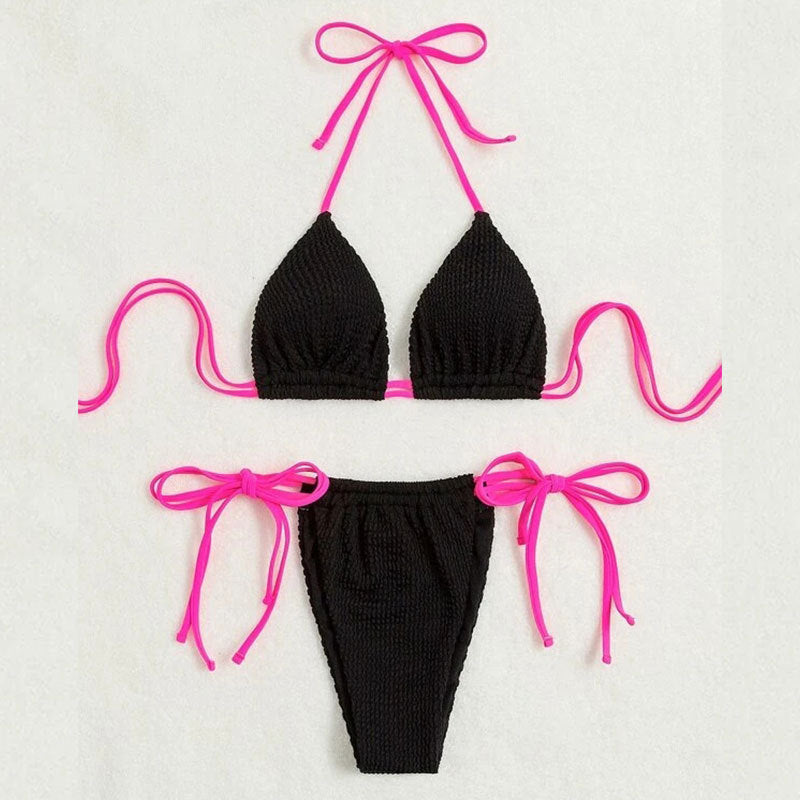Dame Triangel-Bikini med justerbare snore Skovae