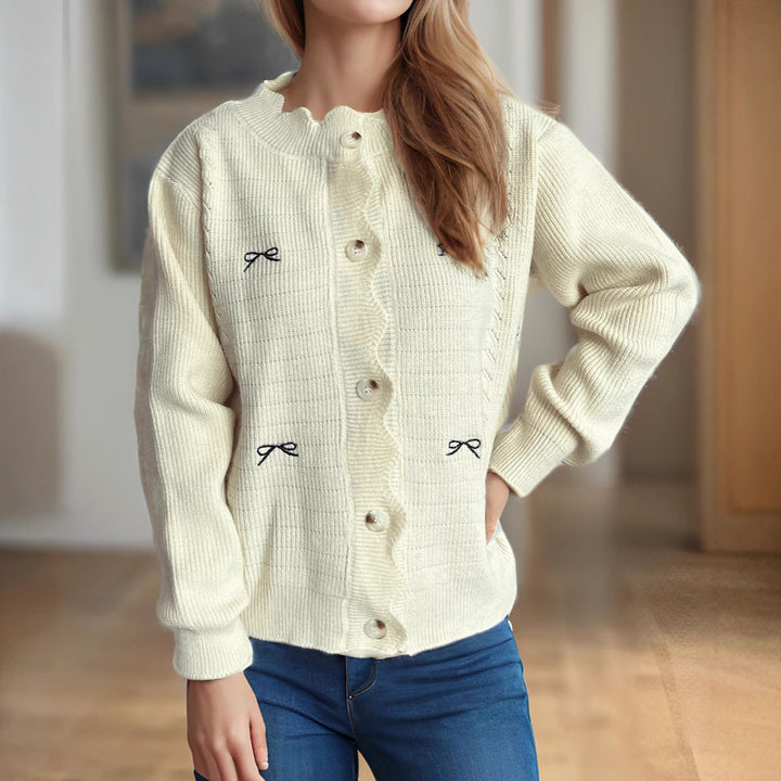Kvinders cardigan med legende detaljer Stilla
